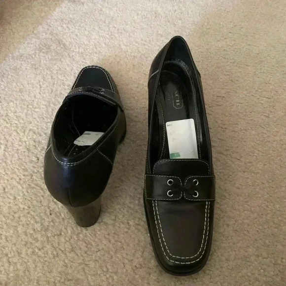 Coach Loafer Heels - Picture 1 of 5